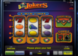 5 Line Jokers™ Paytable